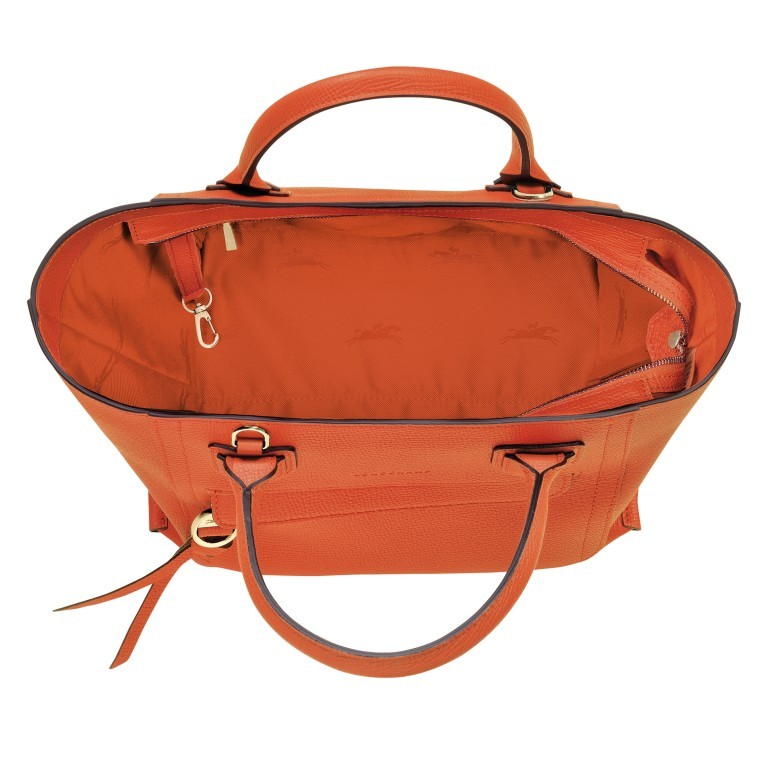 Handtasche Mailbox Handtasche M Orange, Farbe: orange, Marke: Longchamp, EAN: 3597922267125, Abmessungen in cm: 28x23x15.5, Bild 4 von 4