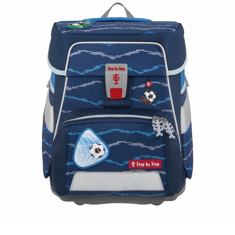 Schulranzen Space Set 5-teilig Soccer Lars, Farbe: blau/petrol, Marke: Step by Step, EAN: 4047443484826, Abmessungen in cm: 28x37x20, Bild 2 von 14