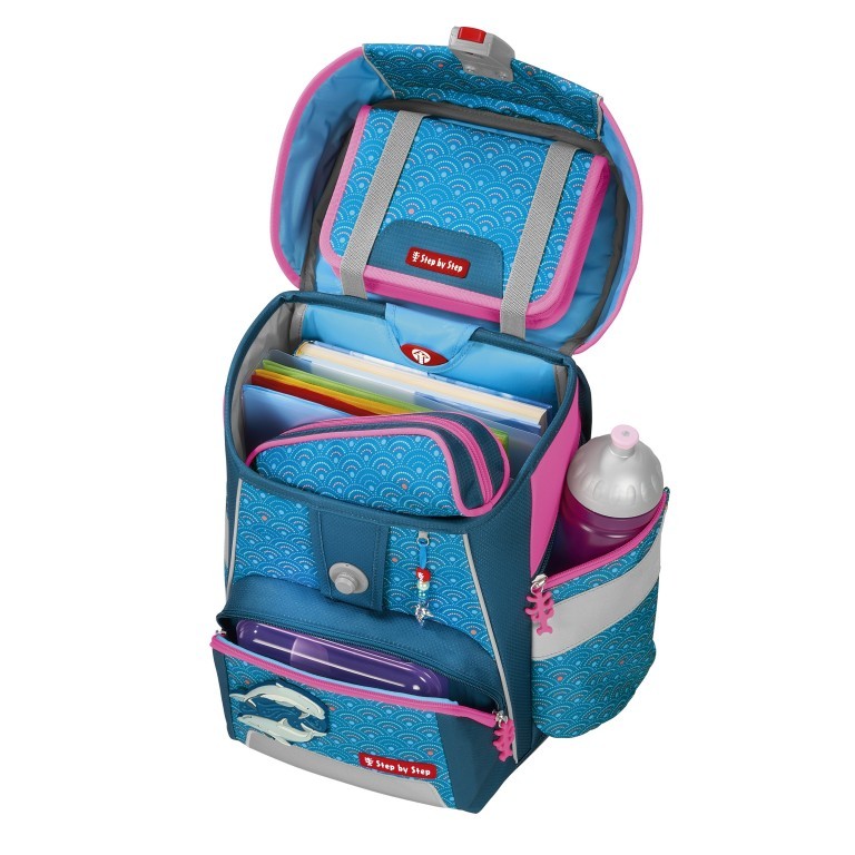 Schulranzen Space Set 5-teilig Dolphin Pippa, Farbe: blau/petrol, Marke: Step by Step, EAN: 4047443484451, Abmessungen in cm: 28x37x20, Bild 7 von 14
