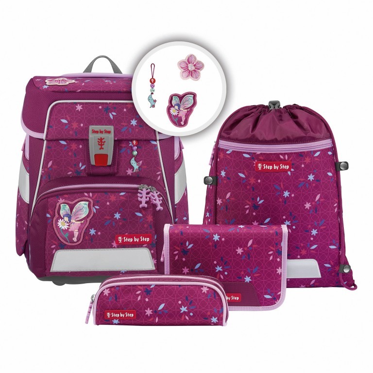 Schulranzen Space Set 5-teilig Fairy Freya, Farbe: flieder/lila, Marke: Step by Step, EAN: 4047443484468, Abmessungen in cm: 28x37x20, Bild 1 von 7