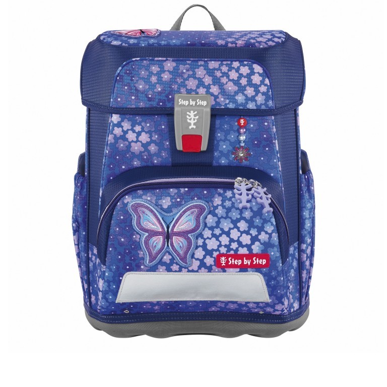 Schulranzen Cloud Set 5-teilig Butterfly Maja, Farbe: blau/petrol, Marke: Step by Step, EAN: 4047443484222, Abmessungen in cm: 28x37.5x20, Bild 2 von 14