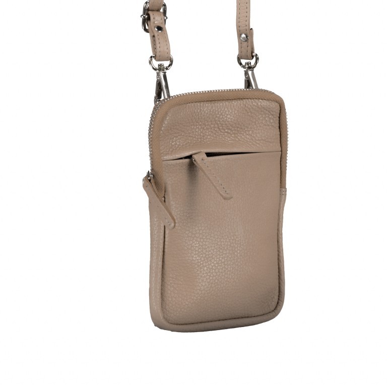 Handytasche Pure Taupe, Farbe: taupe/khaki, Marke: Hausfelder Manufaktur, EAN: 4065646010987, Abmessungen in cm: 11x17x2, Bild 2 von 6