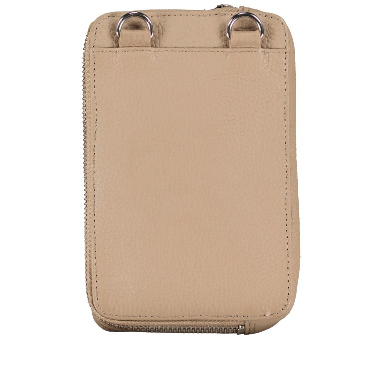 Umhängetasche / Handytasche Taupe, Farbe: taupe/khaki, Marke: Hausfelder Manufaktur, EAN: 4065646011021, Abmessungen in cm: 12x18x3, Bild 3 von 6