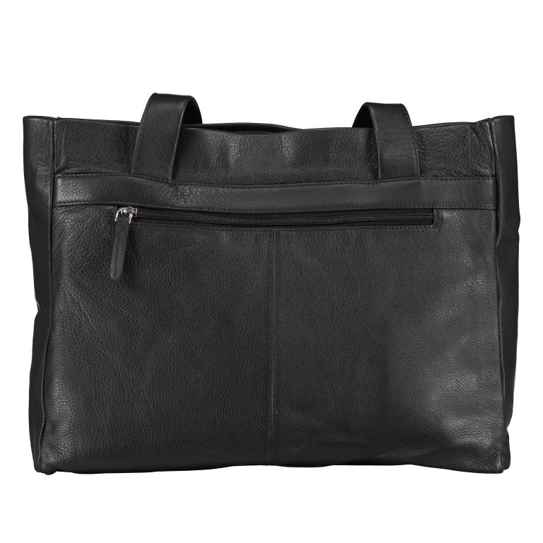 Shopper Schwarz, Farbe: schwarz, Marke: Hausfelder Manufaktur, EAN: 4065646011175, Abmessungen in cm: 34x26x9, Bild 3 von 5