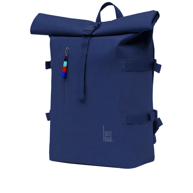 Rucksack Rolltop Pacific Blue, Farbe: blau/petrol, Marke: Got Bag, EAN: 4260483882951, Abmessungen in cm: 33x43x16, Bild 2 von 12