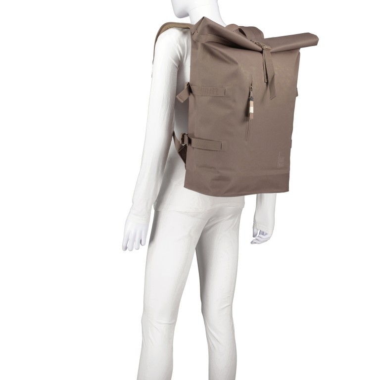 Rucksack Rolltop Monochrome Oyster, Farbe: taupe/khaki, Marke: Got Bag, EAN: 4260483881510, Abmessungen in cm: 33x43x16, Bild 6 von 8