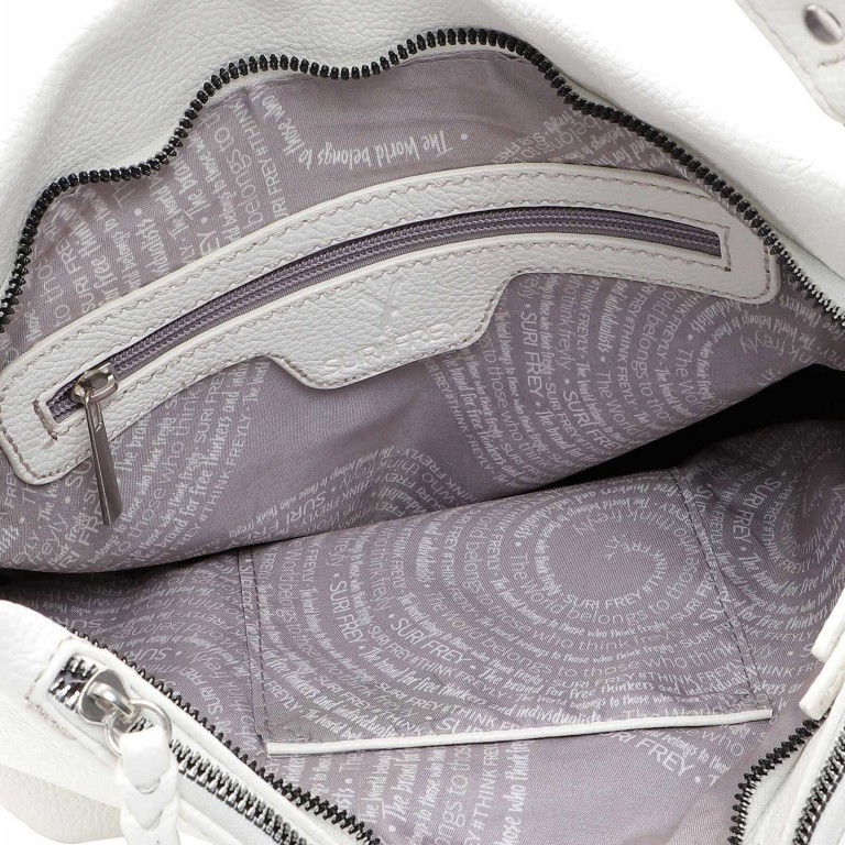 Beuteltasche Debby 13603 White, Farbe: weiß, Marke: Suri Frey, EAN: 4056185178917, Abmessungen in cm: 26x28.5x14.5, Bild 7 von 8