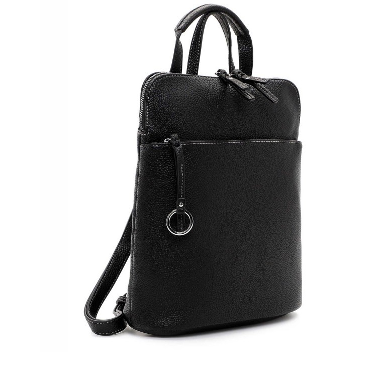 Rucksack Debby 13606 Black, Farbe: schwarz, Marke: Suri Frey, EAN: 4056185179112, Abmessungen in cm: 28x33x12, Bild 2 von 7