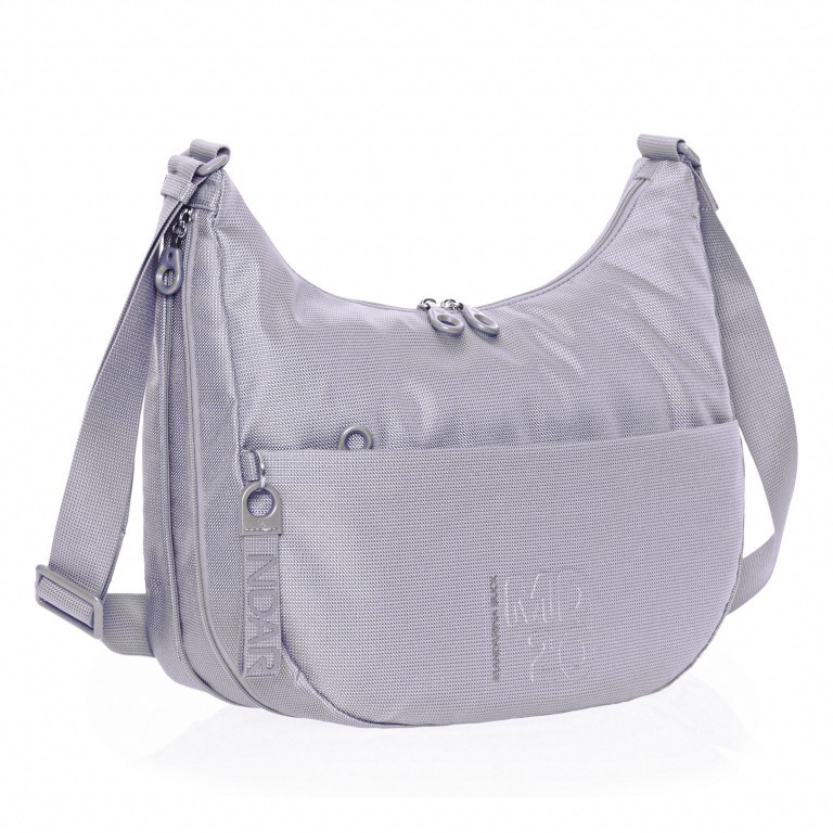 Beuteltasche MD20 QMT27 mit Dehnfalte Summer Fog, Farbe: blau/petrol, Marke: Mandarina Duck, EAN: 8032803795014, Abmessungen in cm: 36x27x10, Bild 3 von 7