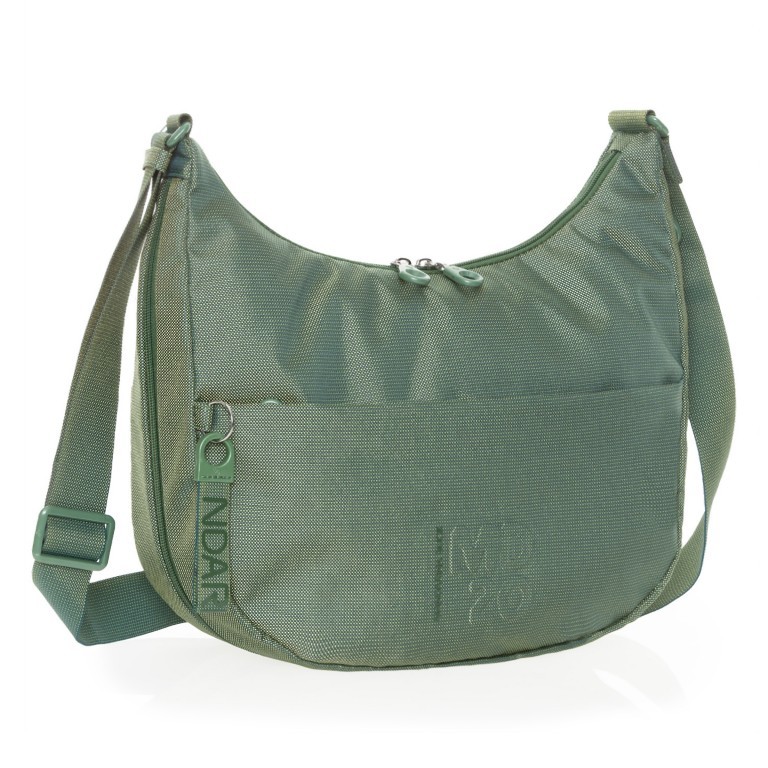 Beuteltasche MD20 QMT27 mit Dehnfalte Foliage, Farbe: grün/oliv, Marke: Mandarina Duck, EAN: 8032803795038, Abmessungen in cm: 36x27x10, Bild 2 von 8