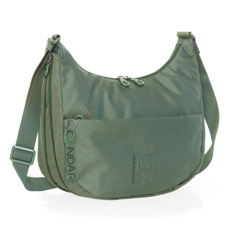 Beuteltasche MD20 QMT27 mit Dehnfalte Foliage, Farbe: grün/oliv, Marke: Mandarina Duck, EAN: 8032803795038, Abmessungen in cm: 36x27x10, Bild 3 von 8
