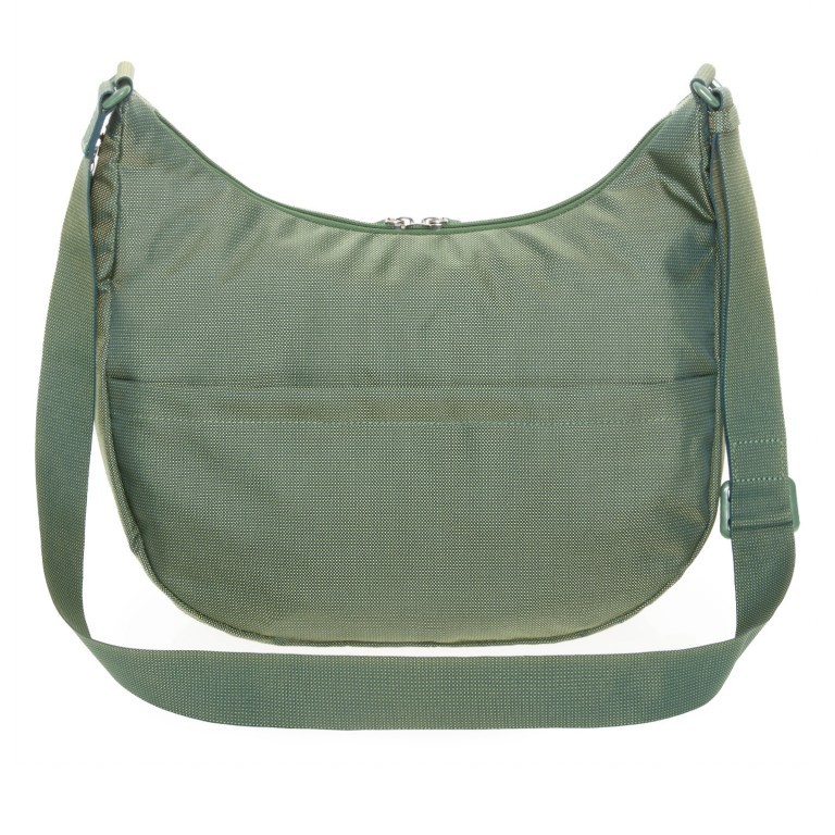 Beuteltasche MD20 QMT27 mit Dehnfalte Foliage, Farbe: grün/oliv, Marke: Mandarina Duck, EAN: 8032803795038, Abmessungen in cm: 36x27x10, Bild 4 von 8