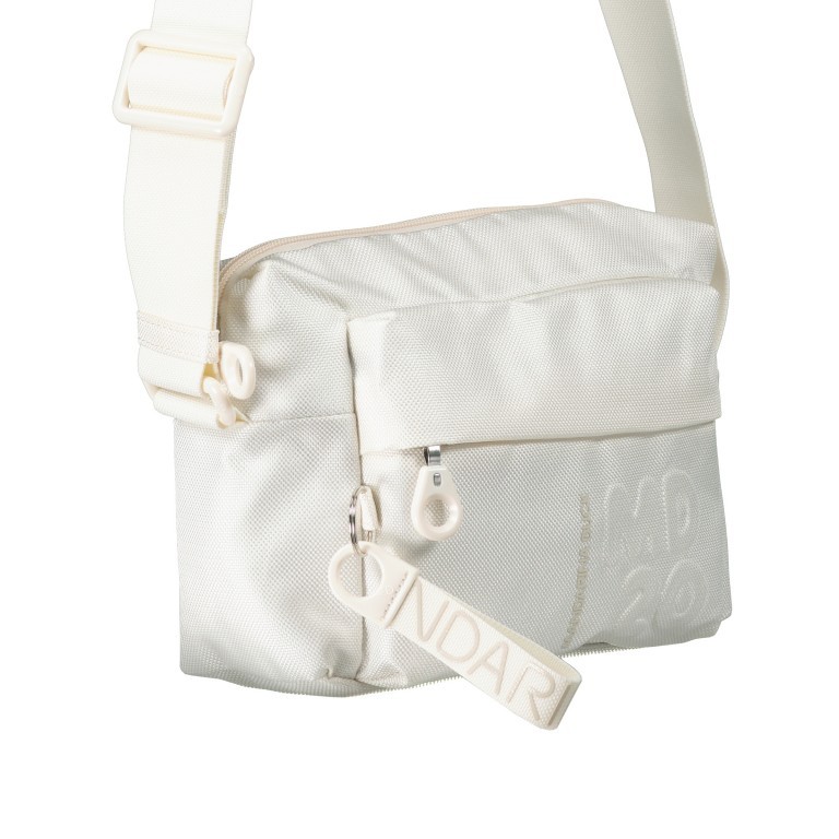Umhängetasche MD20 QMTT7 Optical, Farbe: weiß, Marke: Mandarina Duck, EAN: 8032803796011, Abmessungen in cm: 22x17x9.5, Bild 2 von 6