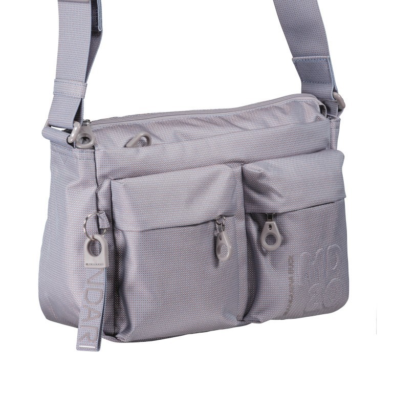 Umhängetasche MD20 QMTX5 Summer Fog, Farbe: blau/petrol, Marke: Mandarina Duck, EAN: 8032803796240, Abmessungen in cm: 28x19x11, Bild 2 von 6