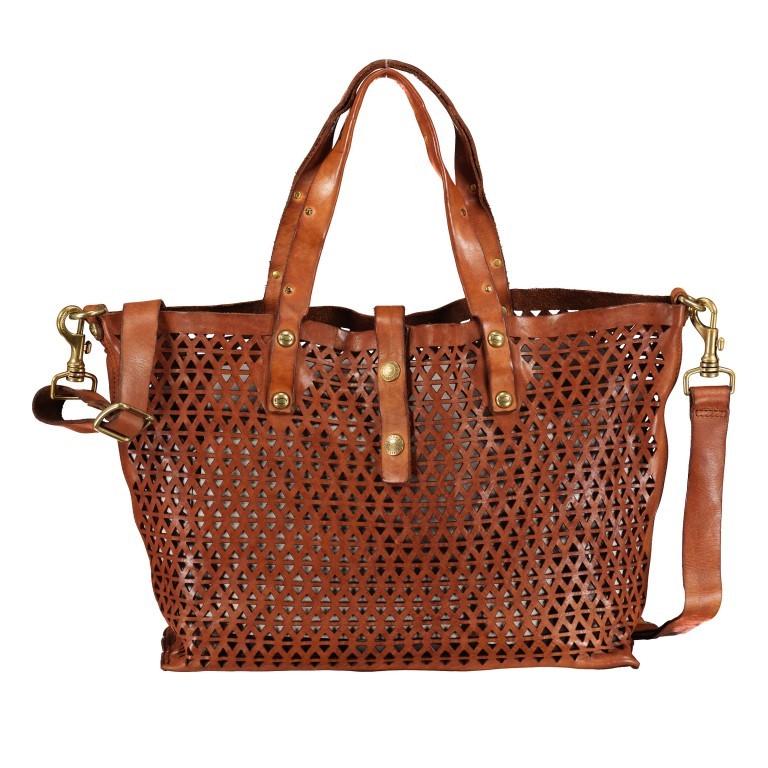 Handtasche Malibu Shopping Grande Cognac, Farbe: cognac, Marke: Campomaggi, EAN: 8059389033200, Abmessungen in cm: 36x28x11, Bild 1 von 8
