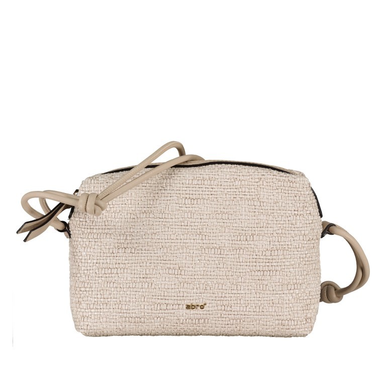 Umhängetasche Raffia Paglia Knotted S Cream, Farbe: beige, Marke: Abro, EAN: 4061724988018, Abmessungen in cm: 21x15x6.5, Bild 1 von 6
