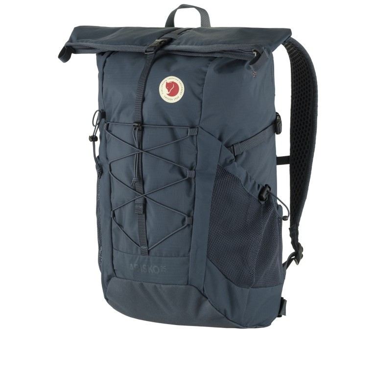 Rucksack Abisko Hike Foldsack Navy, Farbe: blau/petrol, Marke: Fjällräven, EAN: 7323450842321, Abmessungen in cm: 26x53x20, Bild 2 von 9