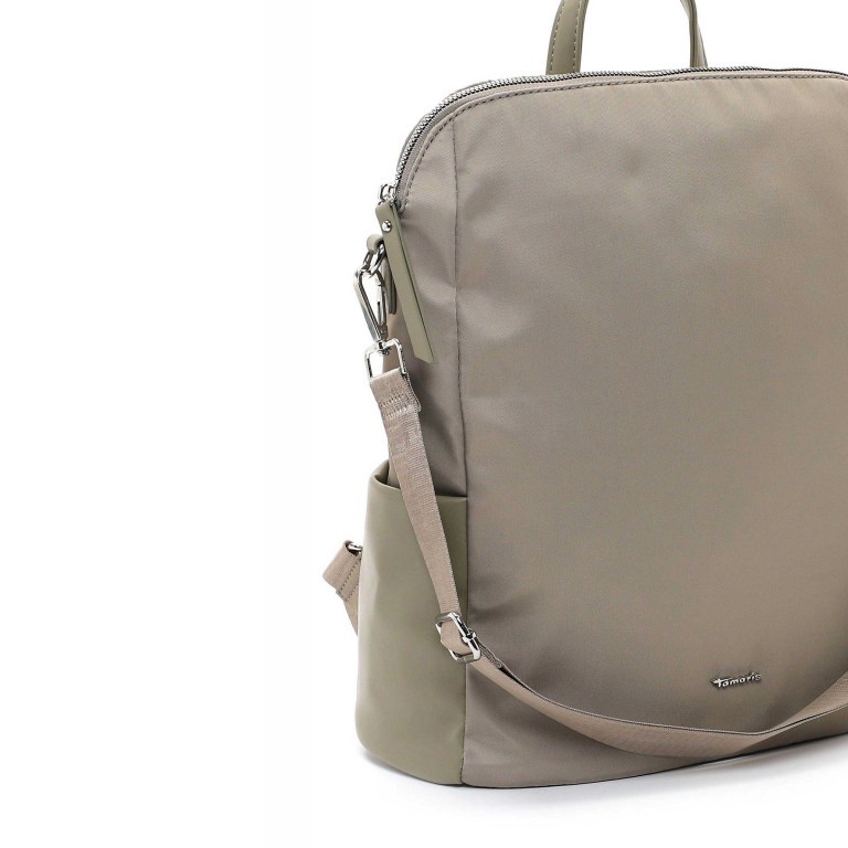 Rucksack Larissa Khaki, Farbe: taupe/khaki, Marke: Tamaris, EAN: 4063512083240, Abmessungen in cm: 30x34x14, Bild 5 von 5