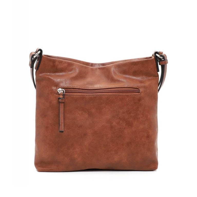 Umhängetasche Liane Cognac, Farbe: cognac, Marke: Tamaris, EAN: 4063512081390, Abmessungen in cm: 26x25x5, Bild 3 von 5