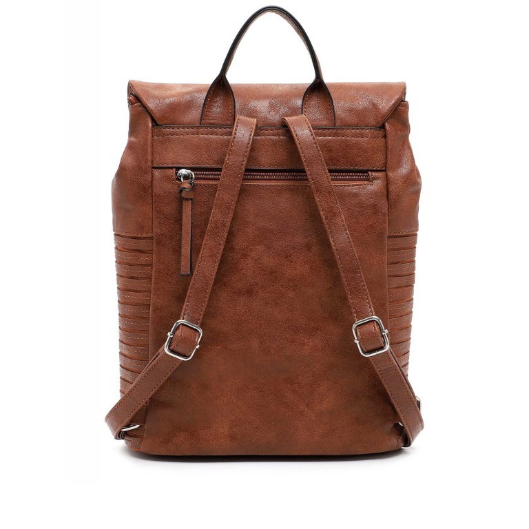 Rucksack Liane Cognac, Farbe: cognac, Marke: Tamaris, EAN: 4063512081635, Abmessungen in cm: 26.5x33x12.5, Bild 3 von 5