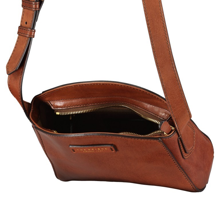 Umhängetasche Costanza Marrone, Farbe: cognac, Marke: The Bridge, EAN: 8033748526169, Abmessungen in cm: 21.5x15x8, Bild 6 von 6