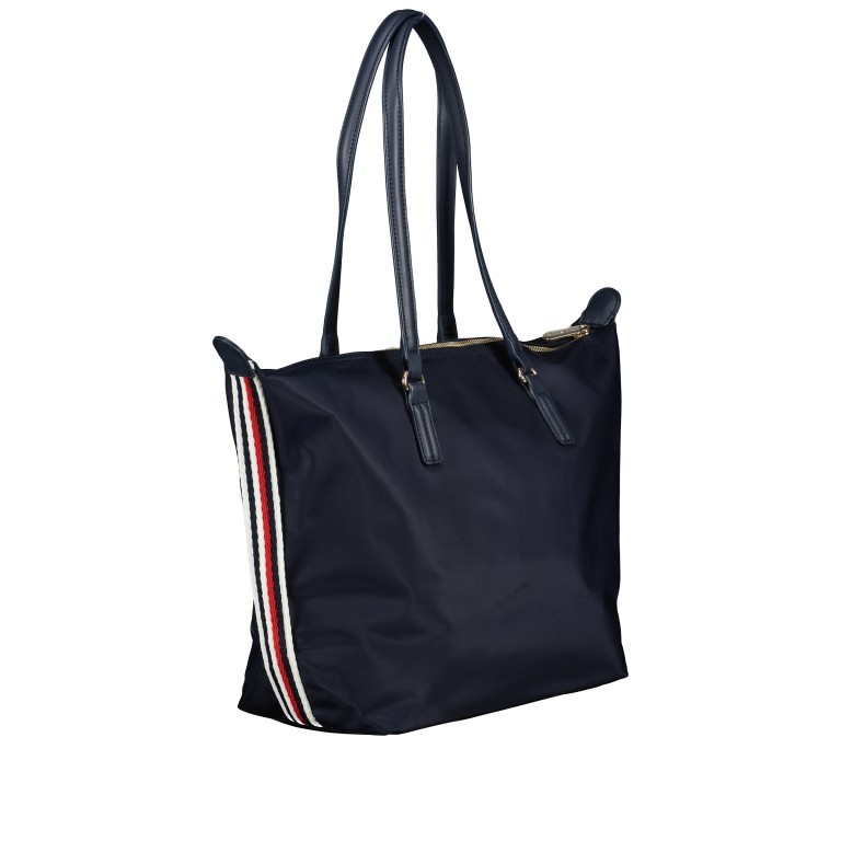 Shopper Poppy Tote Bag Space Blue, Farbe: blau/petrol, Marke: Tommy Hilfiger, EAN: 8720643590332, Abmessungen in cm: 28x32x14, Bild 2 von 4