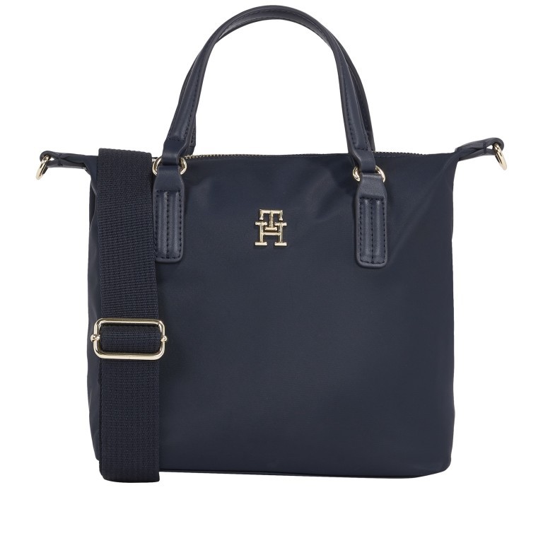 Handtasche Poppy Small Tote Space Blue, Farbe: blau/petrol, Marke: Tommy Hilfiger, EAN: 8720643586892, Abmessungen in cm: 29x22x15, Bild 1 von 4