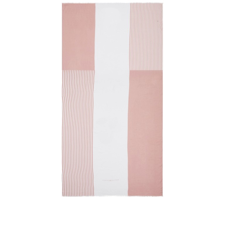 Schal Essential Flag Scarf Soothing Pink White, Farbe: rosa/pink, Marke: Tommy Hilfiger, EAN: 8720643578002, Bild 1 von 3