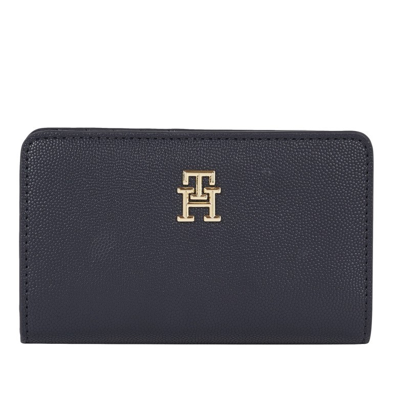 Geldbörse Timeless Medium Billfold Space Blue, Farbe: blau/petrol, Marke: Tommy Hilfiger, EAN: 8720643556949, Abmessungen in cm: 14x8x3, Bild 1 von 3