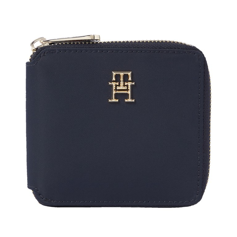 Geldbörse Poppy Medium Wallet Zip Around Space Blue, Farbe: blau/petrol, Marke: Tommy Hilfiger, EAN: 8720643560878, Abmessungen in cm: 11x10x2, Bild 1 von 3