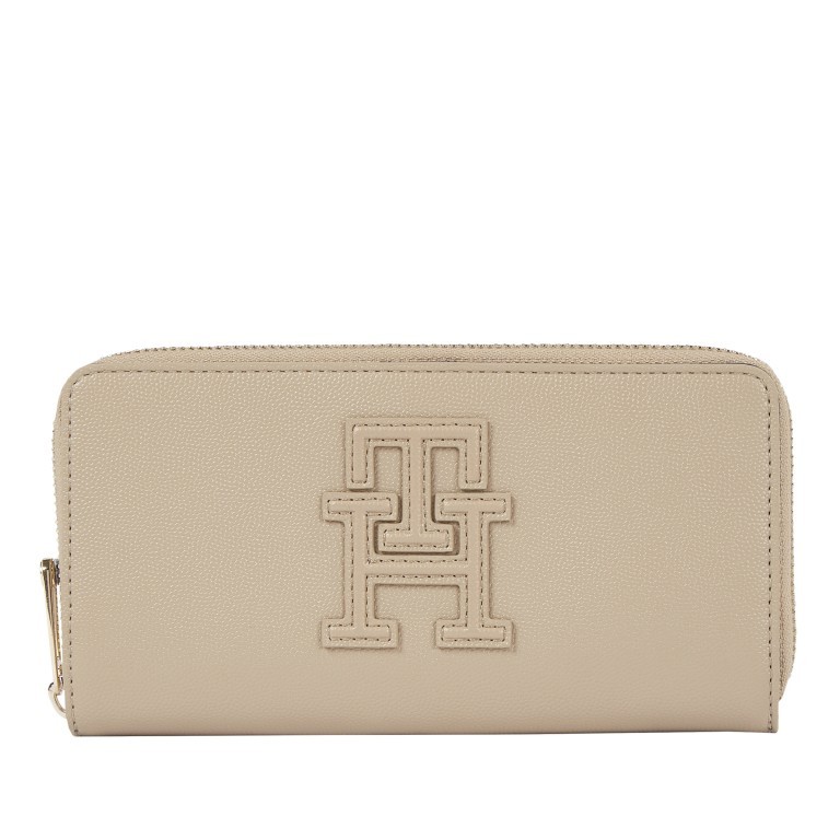 Geldbörse Timeless Large Wallet Zip Around Beige, Farbe: beige, Marke: Tommy Hilfiger, EAN: 8720643564302, Abmessungen in cm: 19x10x3, Bild 1 von 3