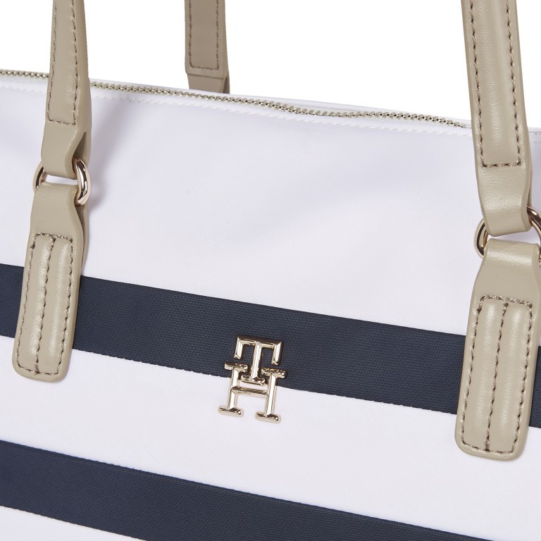 Shopper Poppy Tote Bag Breton Stripes, Farbe: blau/petrol, Marke: Tommy Hilfiger, EAN: 8720643587004, Abmessungen in cm: 48x32x14, Bild 4 von 4