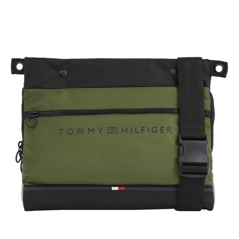 Umhängetasche Urban Essential Crossover Bag Mentor Green, Farbe: grün/oliv, Marke: Tommy Hilfiger, EAN: 8720643579177, Abmessungen in cm: 30x24x2, Bild 1 von 4