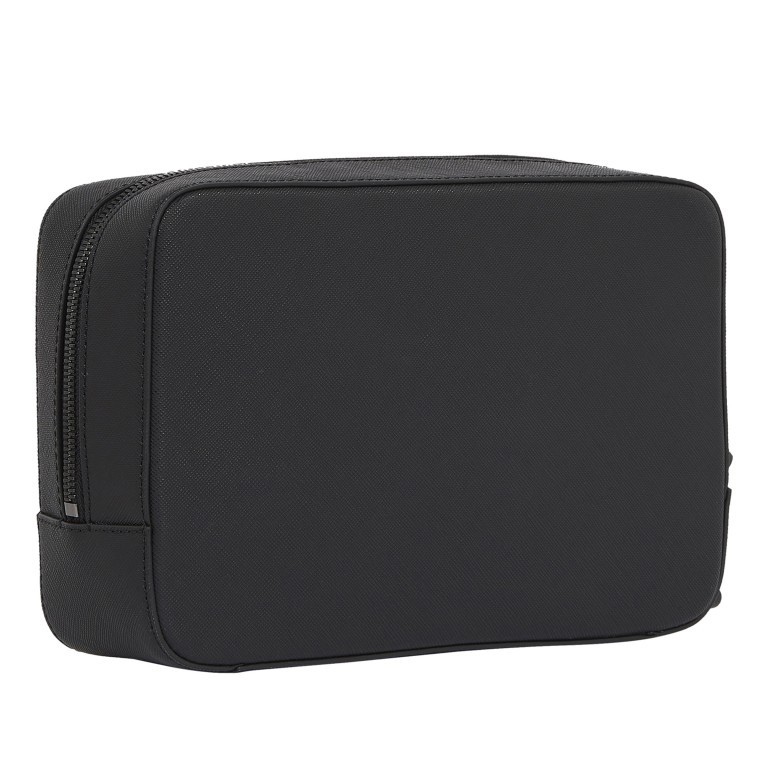 Kulturbeutel Business Leather Washbag Black, Farbe: schwarz, Marke: Tommy Hilfiger, EAN: 8720643565330, Abmessungen in cm: 24.5x12.5x4.5, Bild 2 von 2