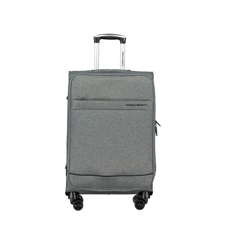Koffer Dallas M erweiterbar Grau, Farbe: grau, Marke: Enrico Benetti, EAN: 8714872381397, Abmessungen in cm: 42x68x23, Bild 1 von 9
