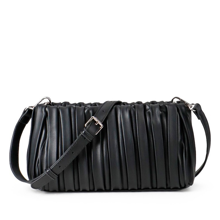 Umhängetasche / Clutch Nivala Crossbody Black Silver, Farbe: schwarz, Marke: Seidenfelt, EAN: 4251817626389, Abmessungen in cm: 27x15x8, Bild 1 von 6