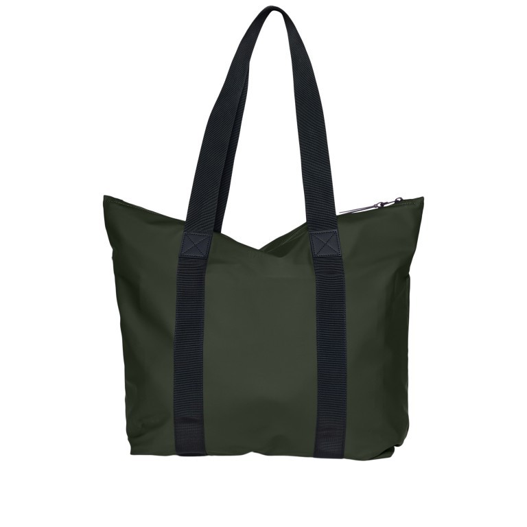 Shopper Tote Bag Rush Green, Farbe: grün/oliv, Marke: Rains, EAN: 5711747497644, Abmessungen in cm: 35x36x13, Bild 1 von 6