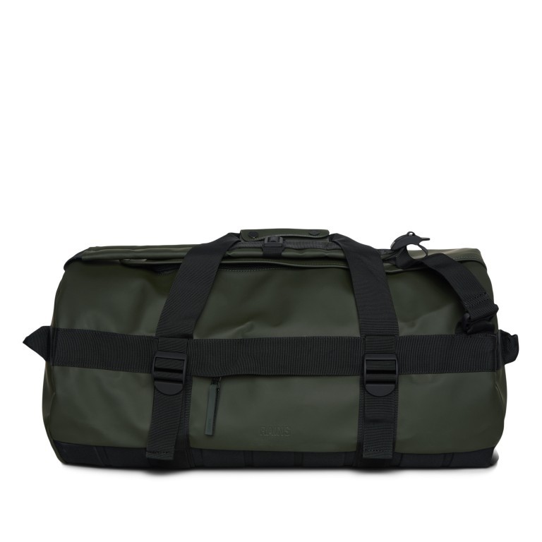 Reisetasche / Rucksack Duffle Bag Green, Farbe: grün/oliv, Marke: Rains, EAN: 5711747539016, Abmessungen in cm: 60x32x30, Bild 1 von 8