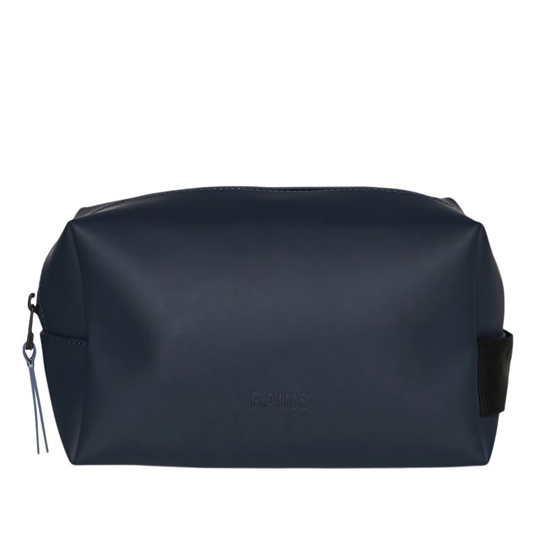 Kulturbeutel Wash Bag Small Navy, Farbe: blau/petrol, Marke: Rains, EAN: 5711747500481, Abmessungen in cm: 21x13x11, Bild 1 von 5