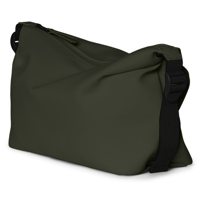 Kulturbeutel Weekend Wash Bag Green, Farbe: grün/oliv, Marke: Rains, EAN: 5711747500580, Abmessungen in cm: 26x14x12, Bild 2 von 4