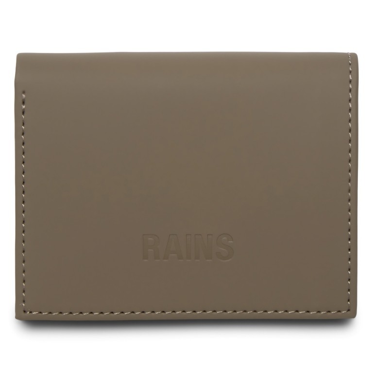 Geldbörse Folded Wallet Wood, Farbe: braun, Marke: Rains, EAN: 5711747518417, Abmessungen in cm: 9x11x1.5, Bild 1 von 4