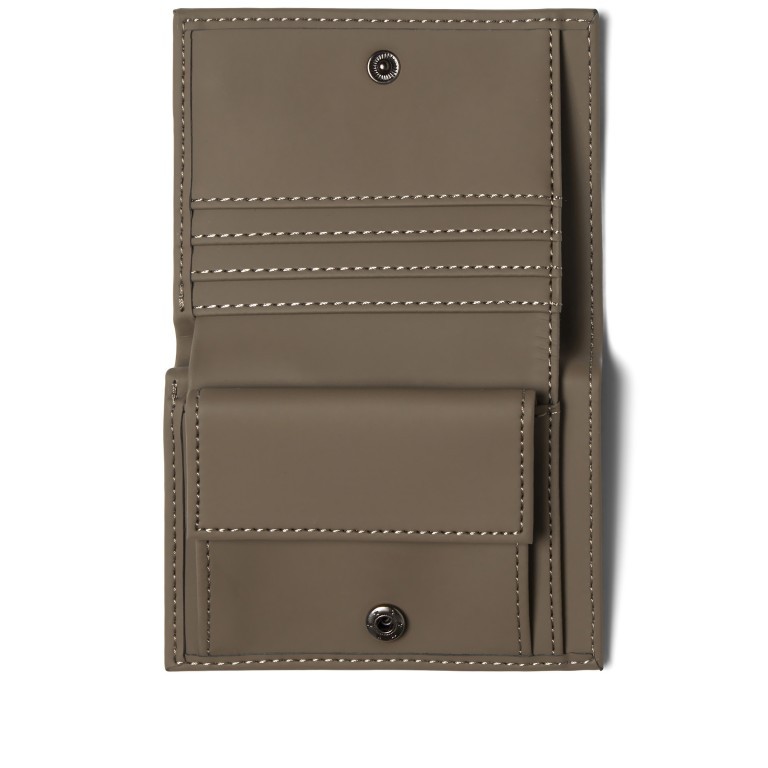 Geldbörse Folded Wallet Wood, Farbe: braun, Marke: Rains, EAN: 5711747518417, Abmessungen in cm: 9x11x1.5, Bild 2 von 4