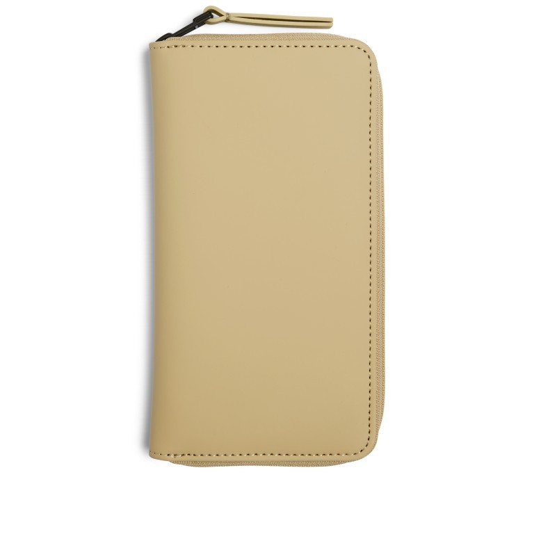 Geldbörse Wallet Sand, Farbe: beige, Marke: Rains, EAN: 5711747540043, Abmessungen in cm: 19x10.3x2, Bild 1 von 3