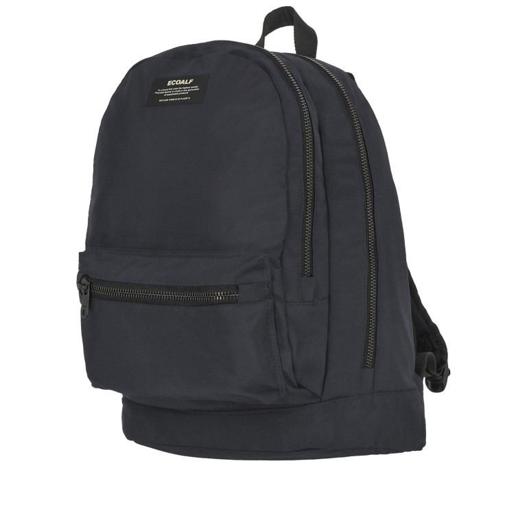 Rucksack Munich mit Laptopfach 14 Zoll Midnight Navy, Farbe: blau/petrol, Marke: Ecoalf, EAN: 8445336466519, Abmessungen in cm: 28x41x16, Bild 2 von 6