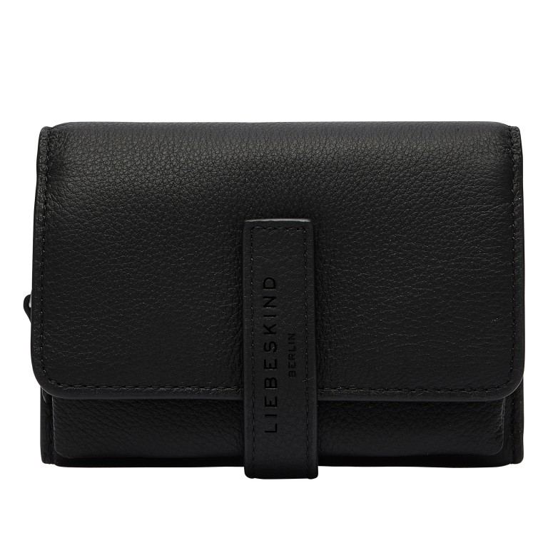 Geldbörse Classics Kate mit RFID-Schutz Black, Farbe: schwarz, Marke: Liebeskind Berlin, EAN: 4099593074990, Abmessungen in cm: 13x10x4, Bild 1 von 4