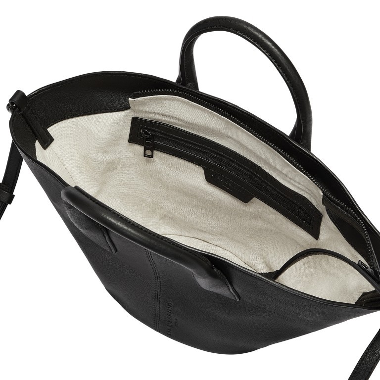 Handtasche Mica Shopper S Kodiaq Sheep Black, Farbe: schwarz, Marke: Liebeskind Berlin, EAN: 4099593073108, Abmessungen in cm: 49x21.3x18, Bild 4 von 5