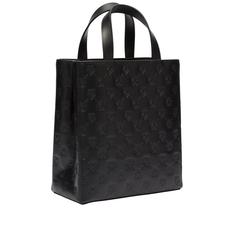 Handtasche Paper Bag Tote S Icon Black, Farbe: schwarz, Marke: Liebeskind Berlin, EAN: 4099593075478, Abmessungen in cm: 20.5x25x11.5, Bild 2 von 5