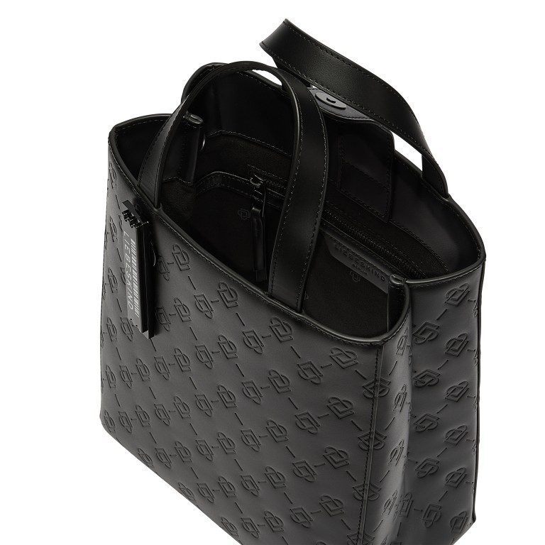 Handtasche Paper Bag Tote S Icon Black, Farbe: schwarz, Marke: Liebeskind Berlin, EAN: 4099593075478, Abmessungen in cm: 20.5x25x11.5, Bild 4 von 5