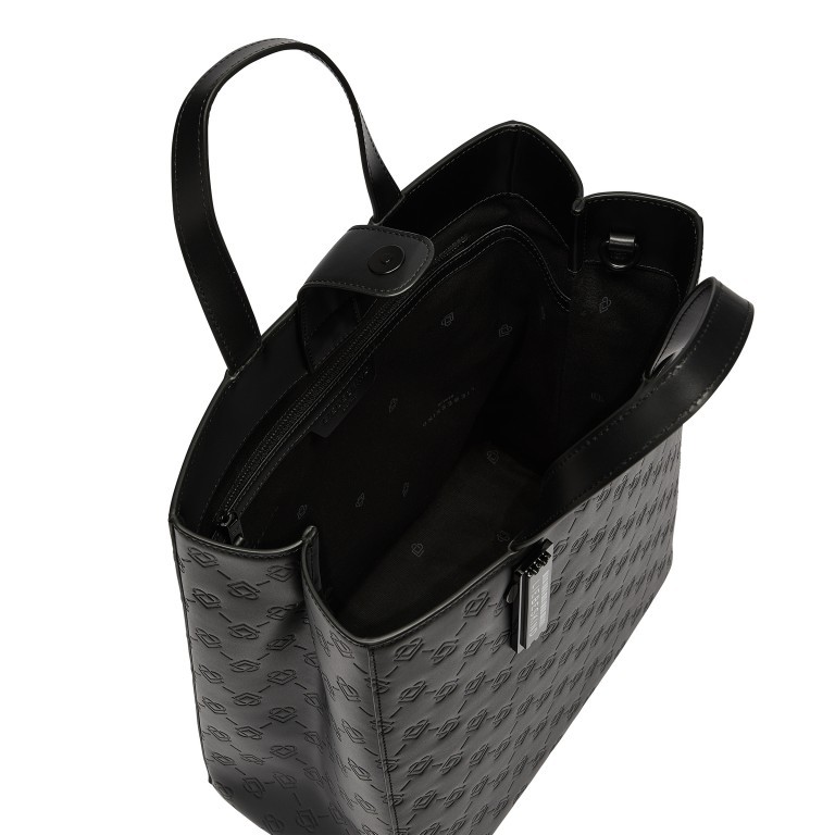 Handtasche Paper Bag Tote M Icon Black, Farbe: schwarz, Marke: Liebeskind Berlin, EAN: 4099593074907, Abmessungen in cm: 29x34x15, Bild 4 von 5