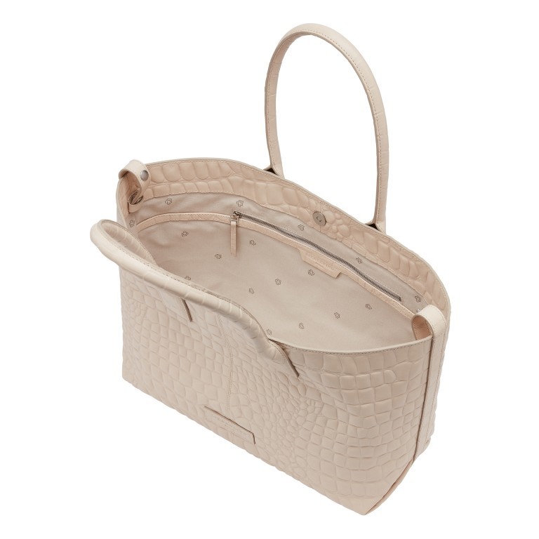 Shopper Waxy Kroko Chelsea M Almond Milk, Farbe: beige, Marke: Liebeskind Berlin, EAN: 4099593076574, Abmessungen in cm: 36x28x15, Bild 6 von 7